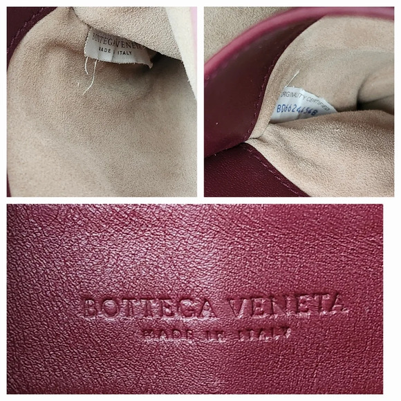 Bottega Veneta Limited Edition Butterfly Olimpia Crossbody Intrecciato Burgundy - Picture 14 of 15
